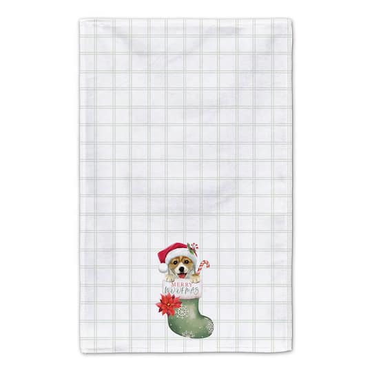 Puppy Stocking Tea Towel, 2ct.